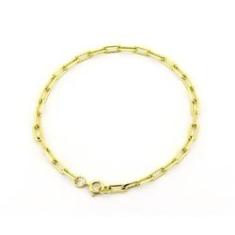 Imagem de Pulseira Cartier Masculina Elo 4Mm Fecho Mola Banhada