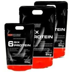 Imagem de Kit 2x Six Protein 2kg + 1x Six Protein 900g – Bodybuilders