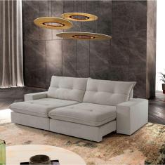 Imagem de Sofá Athenas Veludo 02 Módulos 90 Cm B25cm Meu Sofá Online B026 Veludo Prata