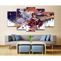 Imagem de Quadro Decorativos Kimono Akagi com 5 peças 130x65