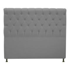 Imagem de Cabeceira Cristal Estofada Capitonê 160 cm para Cama Box Queen Suede  Quarto - AM Decor