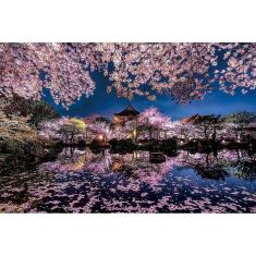 Imagem de Quebra-cabeça - Flores de cerejeira tranquilas, 1000 peças