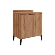 Imagem de Balcão de Cozinha Alpha 2507 2 Portas c/ Tampo 80cm Freijo - Carraro