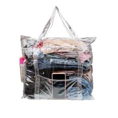 Imagem de Bolsa Sacola 100% Transparente Jumbo Presídio Praia Grande