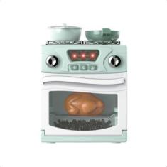 Imagem de Brinquedo Fogão Mini Cozinha Com Luz Som Interativo Faz De Conta Infan
