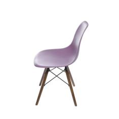 Imagem de Cadeira DKR com Base de Madeira OR Design Roxo