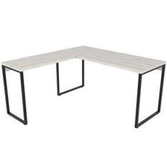 Imagem de Mesa Para Escritório Angular Kuadra Snow - Compace