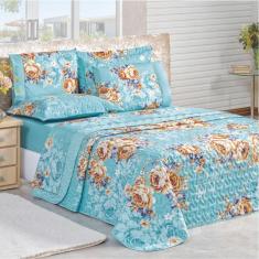 Imagem de Coordenado Cobre Leito Naturale E Lençol Solteiro 5 Peças