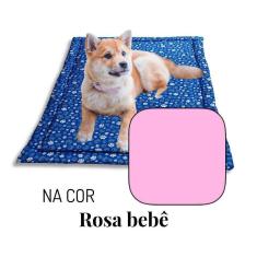 Imagem de Colchonete Cama Pet Porte Médio 80X60 Impermeável - Rosa