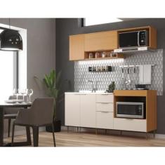 Imagem de Cozinha Modulada 2 Peças Alícia Com Espaço Para Micro-Ondas Forno E Co