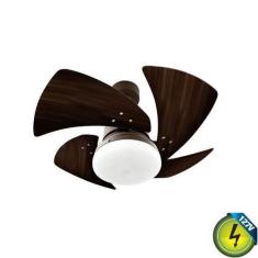 Imagem de Ventilador De Teto Led Tornado Led Marrom 4 Pás Tabaco Led 24W 6000K 1