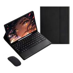 Imagem de Capa Para Tablet, Capa + Mouse e Teclado De Toque Magnético Bluetooth Removível Para Samsung Tab A7 T500.
