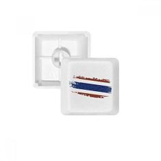 Imagem de Teclado mecânico de ilustração de arte com bandeira da Tailândia Bangkok tailandesa Kit de atualização de jogos PBT