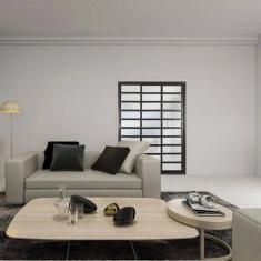 Imagem de Porta de Aluminio de Correr 210x200cm 3 Folhas com Travessa Topsul Preto