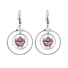 Imagem de Brincos Graffiti Street Fish Fresco Art Pendente Argola Joias Círculo Drop