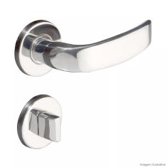 Imagem de Fechadura para Banheiro Aço Zamac Victoria 55mm com Roseta Pado Cromado