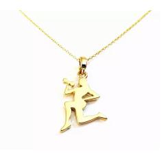 Imagem de Colar Gargantilha Fitness Academia Folheado A Ouro 18k