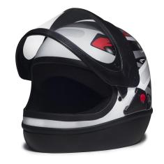 Imagem de Capacete Taurus Grafic Branco tamanho 62