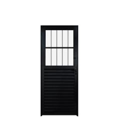 Imagem de Porta Postigo Aluminio Preto 2.10 x 0.90 - Hale