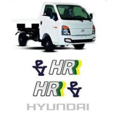 Imagem de Kit Adesivos Caminhão Hyundai Hr Ev Capô + Lateral Resinado