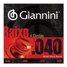Imagem de Encordoamento Giannini Baixo 0.40 GEEBRS 4 Cordas