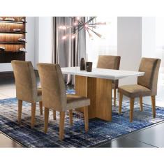 Imagem de Conjunto Sala de Jantar com 4 Cadeiras Grécia Rufato