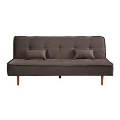 Imagem de Sofá Cama Silver 3 Lugares Reclinável Suede 192cm Marrom