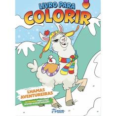 Imagem de Livro Para Colorir - Lhamas Aventureiras