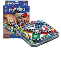 Imagem de Jogo Tabuleiro Mesa Popping Movers Ludo Infantil Familia - POLIBRINQ