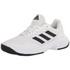 Imagem de adidas Tênis masculino Gamecourt 2.0, Branco/Preto/Branco, 41
