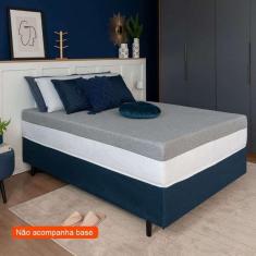 Imagem de colchão casal guldi dream mola ensacada (30x138x188) com 2 travesseiros guldi dream cinza e branco