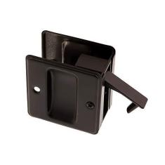 Imagem de idh by St. Simons 25410-10B puxador de porta de passagem de bolso de latão sólido de qualidade premium, bronze polido a óleo