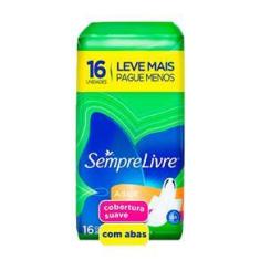 Imagem de Absorvente Sempre Livre Adapt Cobertura Suave Com Abas 16 Unidades