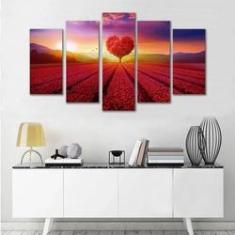 Imagem de Kit Quadros Decorativos Paisagem Arvore Do Amor