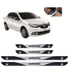 Imagem de Soleira Porta Renault Logan 2007 a 2019 4Pç Resinado Sr01086