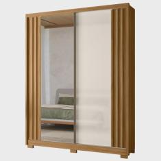 Imagem de Guarda Roupa Solteiro 175cm Espelho Florença M07 Freijó/Off - Mpozenato