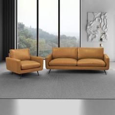 Imagem de Conjunto Sala de Estar Decorativo Paloma 1 Sofá 3 Lugares 223cm 1 Polt