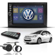 Imagem de Kit Central Multimídia Mp5 2 Din Bt Espelha Câm Citroen C3 - First Opt