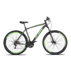 Imagem de Bicicleta Aro 29 KSW XLT 21v Shimano Tourney Preto com Verde 21
