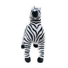 Imagem de Zebra Realista Em Pé 42Cm - Pelúcia - Foffy