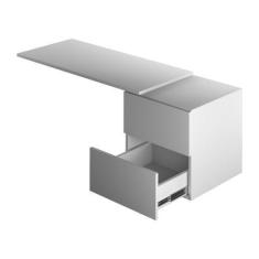 Imagem de Mesa Escrivaninha Mdf Com Gaveteiro Organizador Prática Moderna  - Del