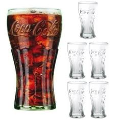 Imagem de Conjunto 6 Copos de Vidro Coca Cola Nadir Contour 300ml