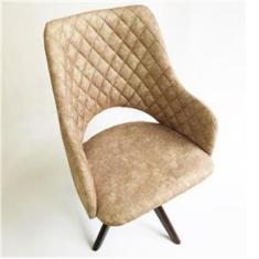 Imagem de Poltrona Decorativa ESTER tecido veludo avelã - Poltronas do Sul