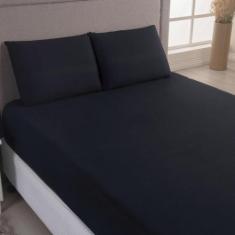 Imagem de Jogo Cama Lençol Sonnet Queen Malha Lisa 100% Algodão Macio - Casa Sca