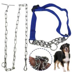 Imagem de Coleira Semi Enforcadora Cao Ajustavel ZincadoTreinamento