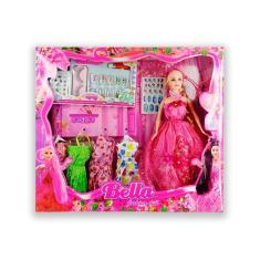 Imagem de Boneca Bella Com Kit De Unhas Cilios Vestidos E Acessorios