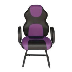 Imagem de Cadeira Gamer Interlocutor Linha Gamer Racing Roxo - Design Office Móv