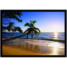 Imagem de Quadro Decorativo Praia Coqueiros Mar Paisagem Natureza Decorações Com