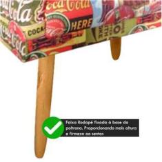 Imagem de Poltrona Nina para Sala de Jantar Rodapé Coca Cola