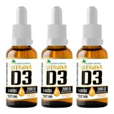 Imagem de VITAMINA D3 2000UI EM GOTAS 3 X 30ML FLORA NATIVA 